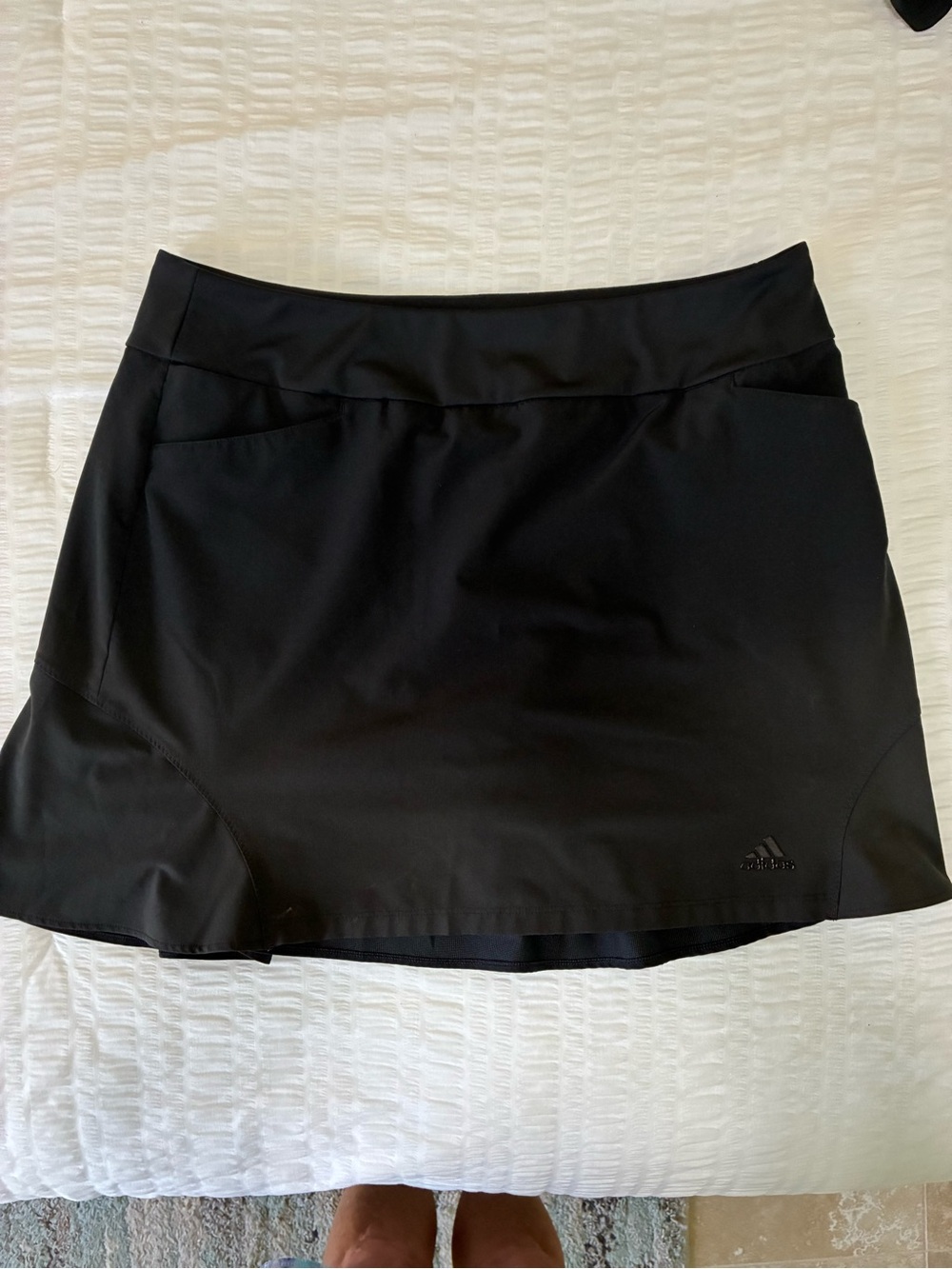 adidas Black Performance Skort with Subtle Logo